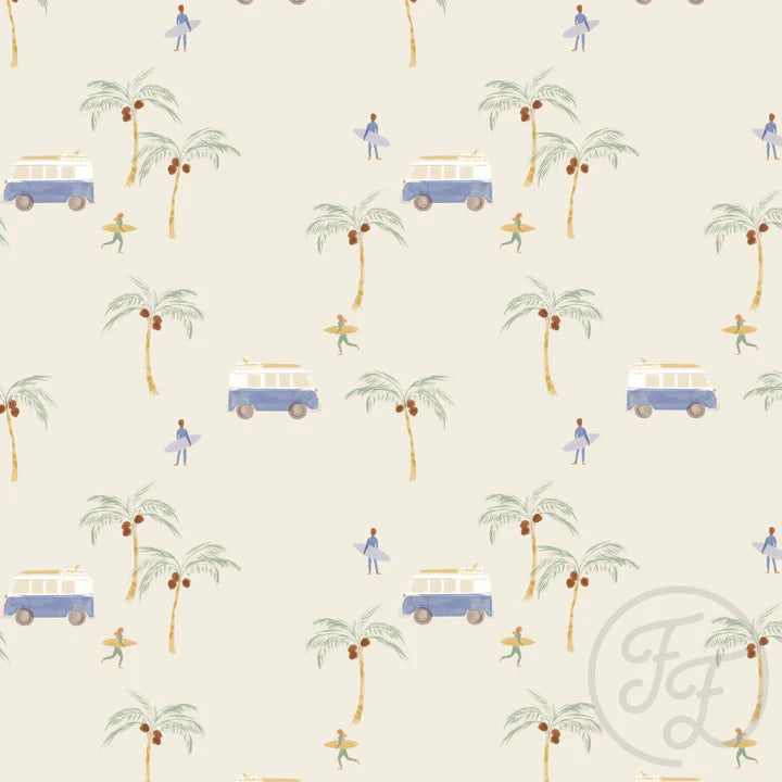 Family Fabrics | Let's Go Surfing Medium | 100-1675 (by the full yard)