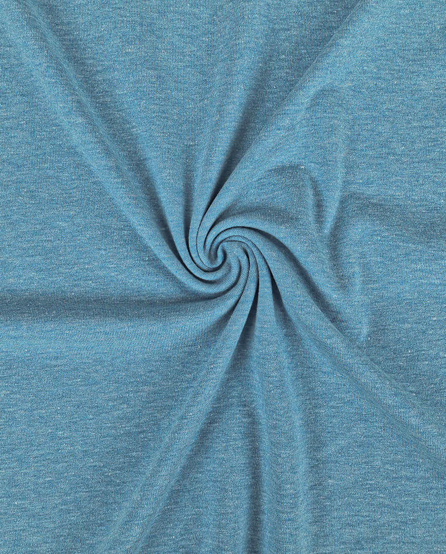 Jersey White Heathered 8973 106 : 8973 Heathered : 106 : Petrol