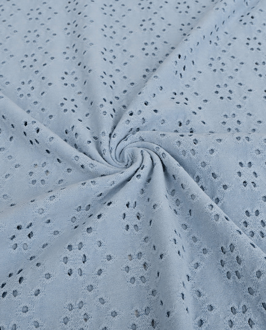 Brodery Jersey : 4892 : 401 : Jeans Blue