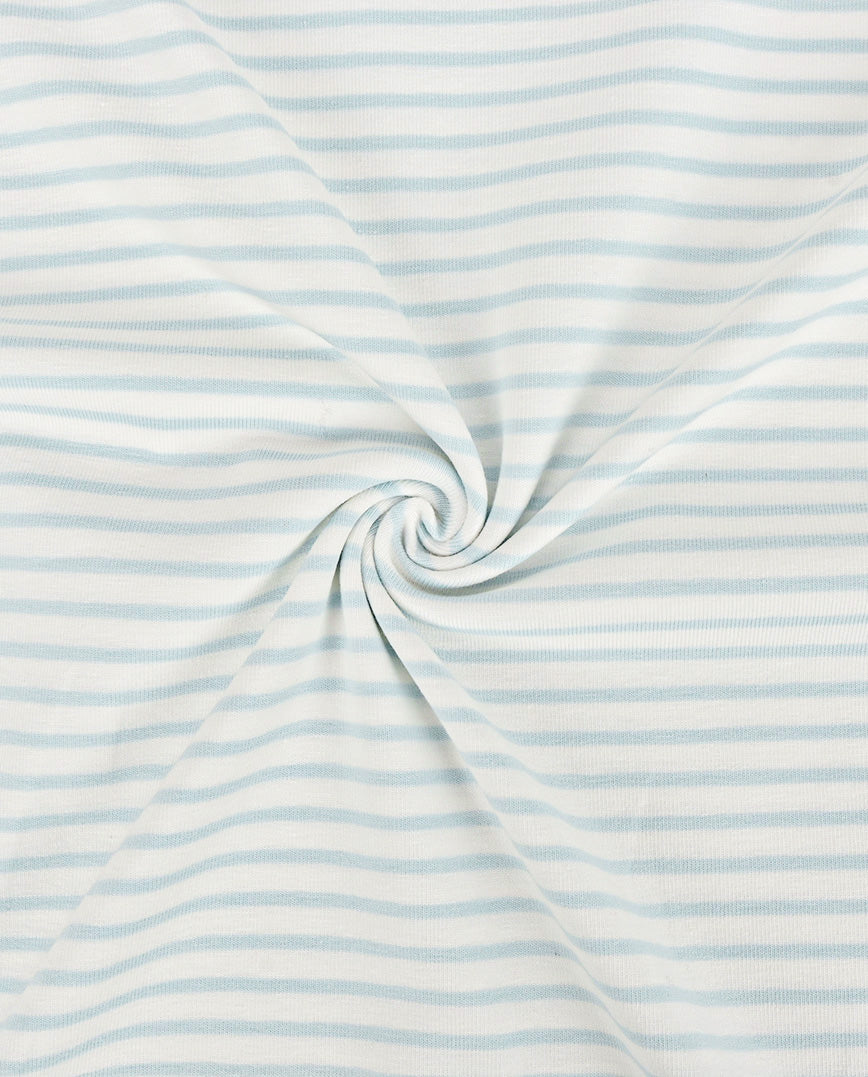 Jersey Stripe Yarn Dyed : 4088 : 1601 : Light Blue