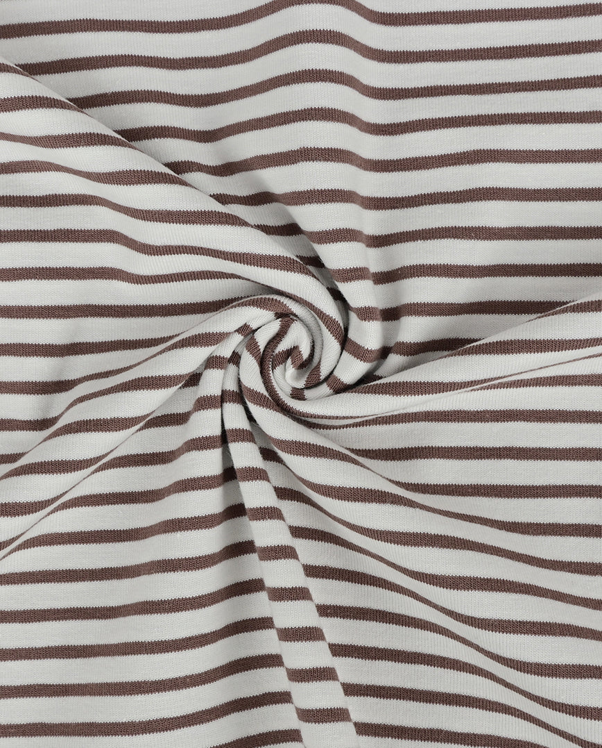 Jersey Stripe Yarn Dyed : 4088 : 1658 : Dark Brown