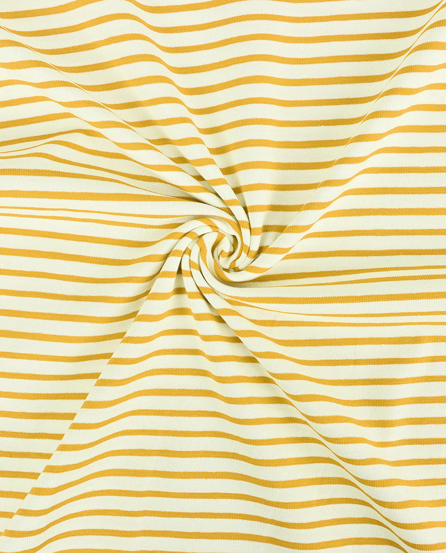 Jersey Stripe Yarn Dyed : 4088 : 1834 : Soft Ochre