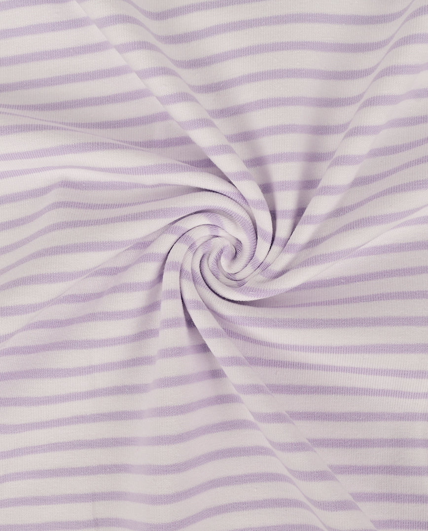 Jersey Stripe Yarn Dyed : 4088 : 1842 : Soft Lila