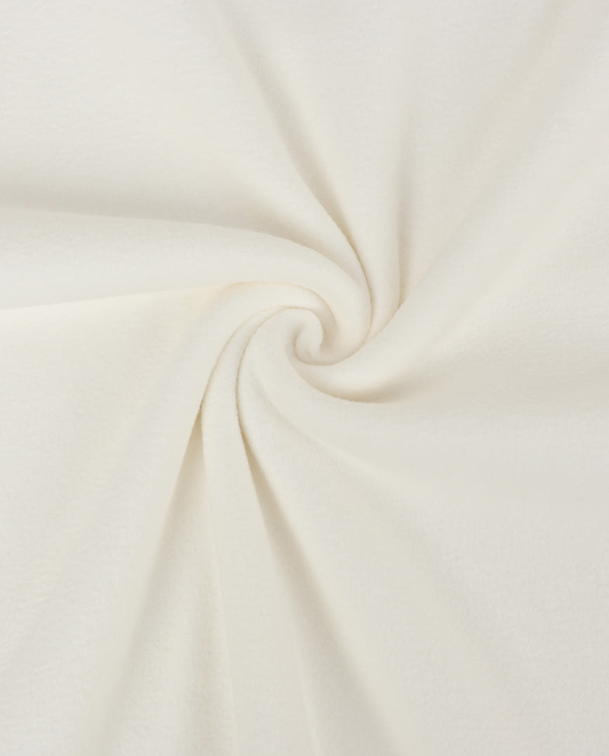 Cotton Heathered Double Fleece : 4459 : 51 : Off White