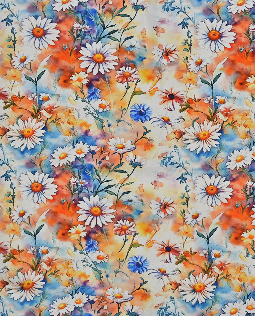 Jersey Digital Flower : 5748 : 1614 : Salmon