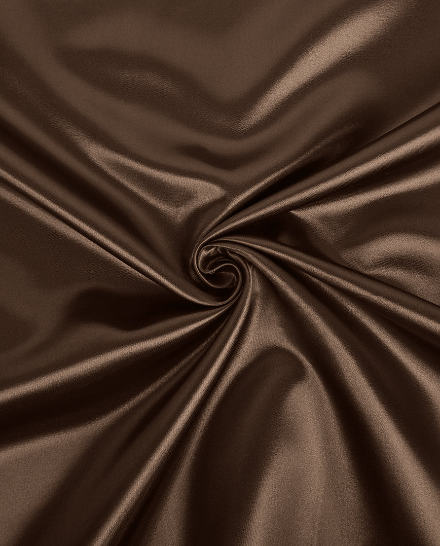 Satin Plain : 9049 : 58 : Brown