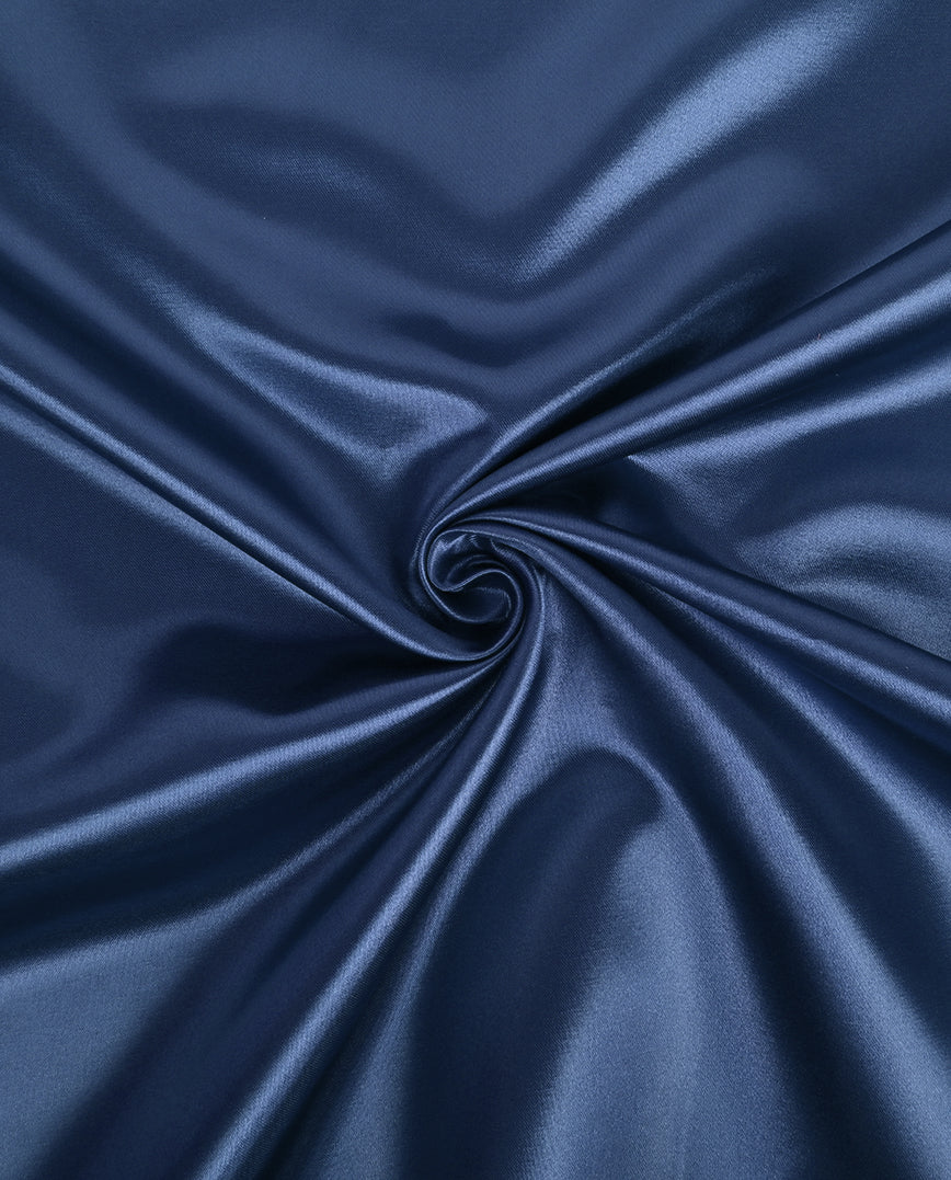 Satin Plain : 9049 : 8 : Navy