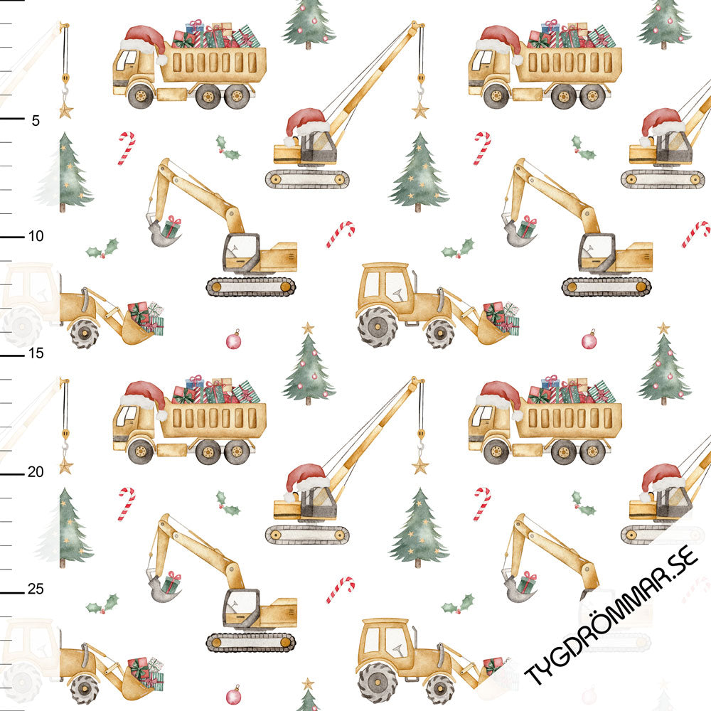 Tygdrommar | Christmas Construction (limited) | Jersey 220gsm | Organic (BY THE HALF YARD)