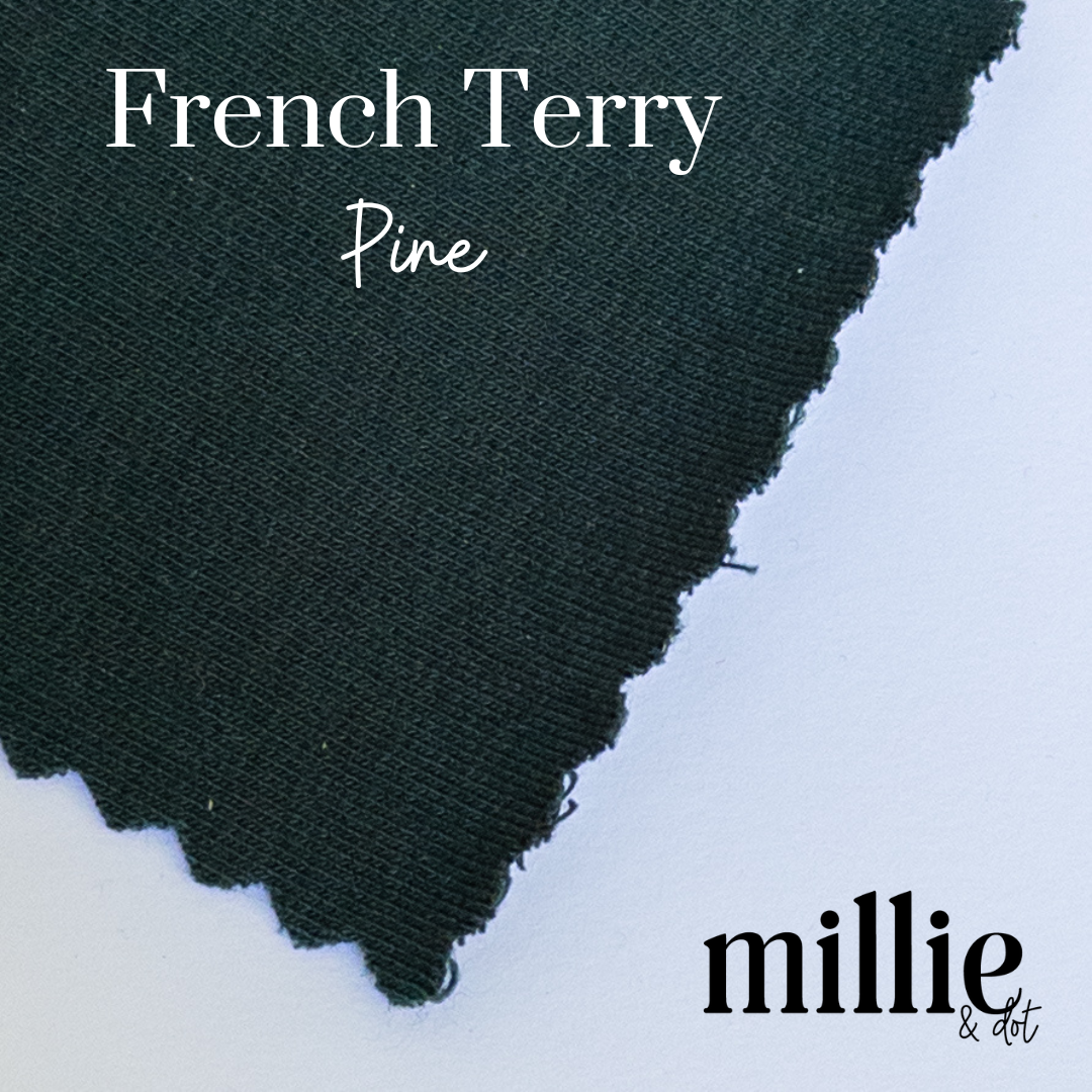 American Milled | Pine | French Terry | Organic (BY THE HALF YARD)