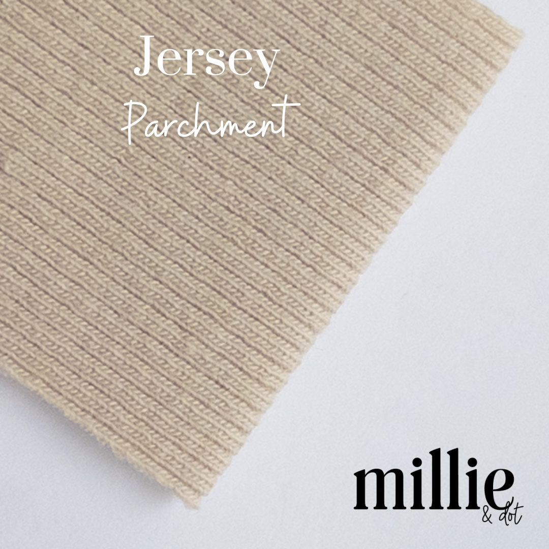 American Milled | Parchment | Jersey | Organic (BY THE HALF YARD)