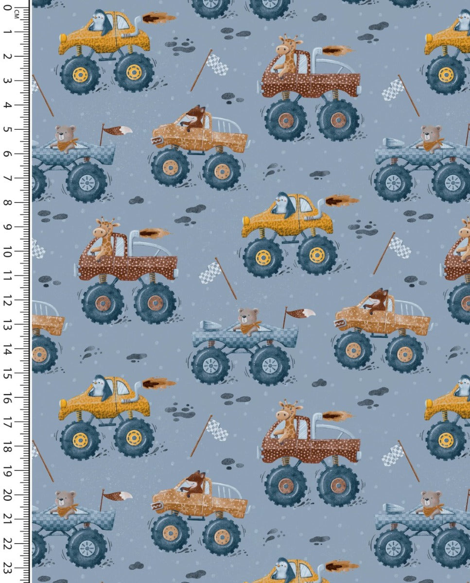 Jersey Digital Monstertruck Animals : 5885 : 1101 : Light Jeans