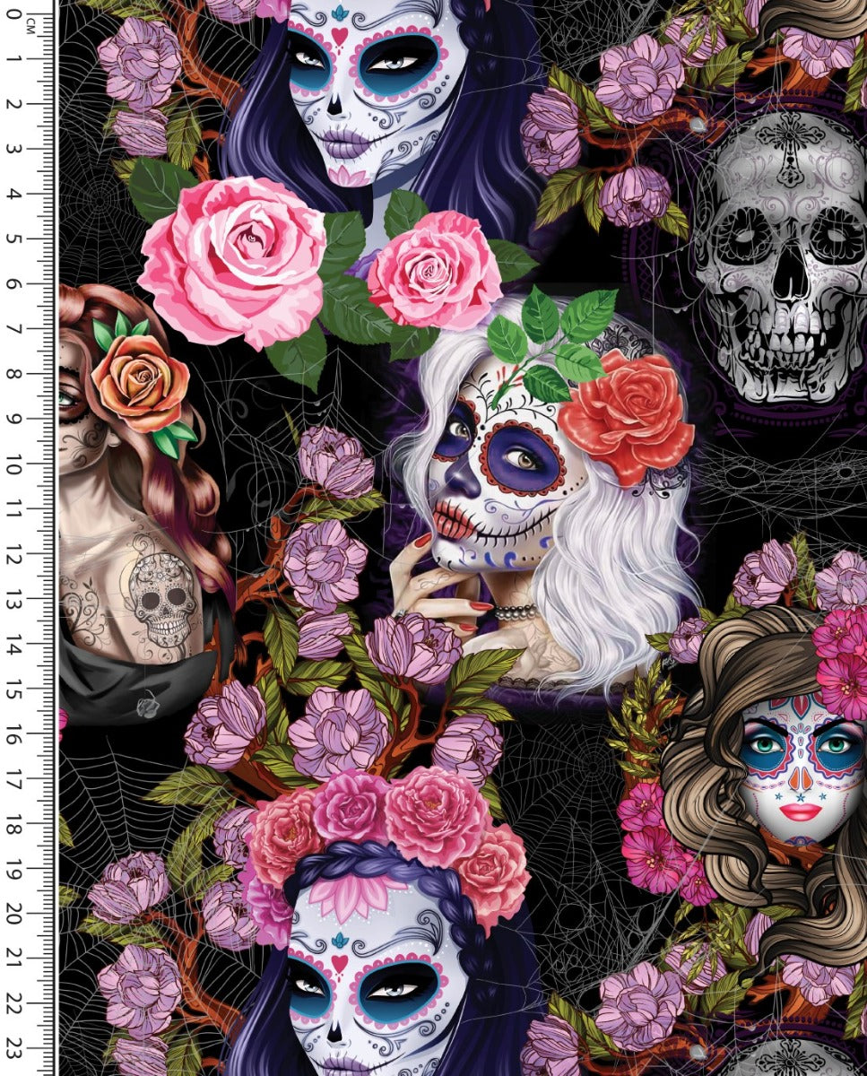 Jersey Digital Skulls : 5891 : 17 : Fuchsia