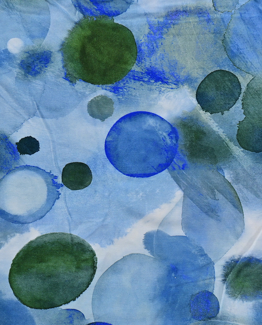 Bamboo Jersey Digital Dots : 5876 : 806 : Dark Petrol