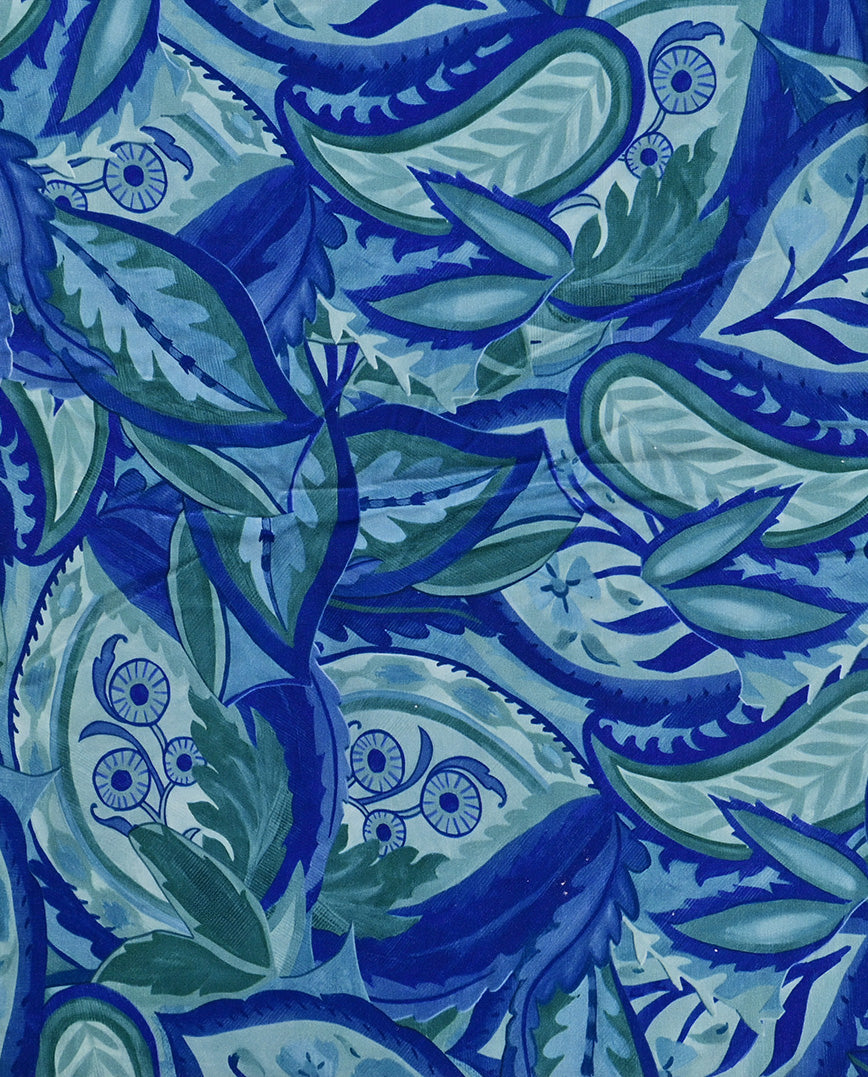 Bamboo Jersey Digital Paisley : 5880 : 806 : Dark Petrol