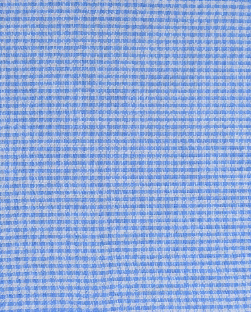 Seersucker Checks : 5871 : 1 : Light Blue