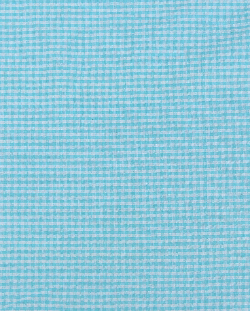 Seersucker Checks : 5871 : 2004 : Aqua