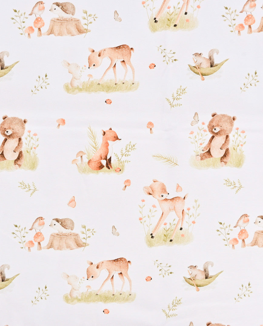 Jersey Digital Little Forest Animals : 5915 : 151 : Ecru