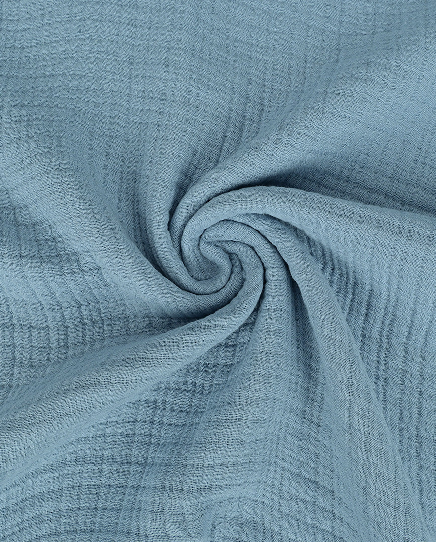 Double Gauze 6 Layer : 5813 : 401 : Jeans Blue