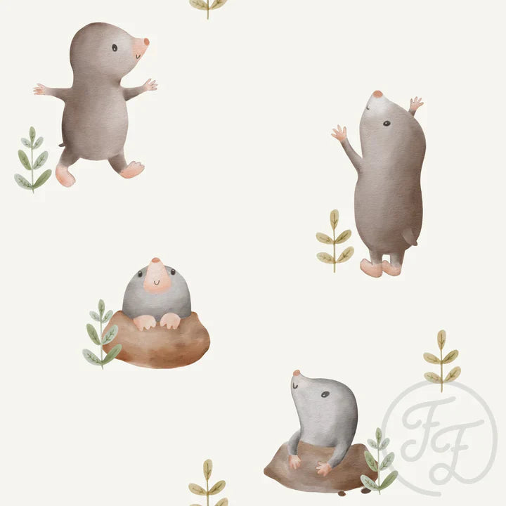 Family Fabrics | Mole Leaves (6"x6") | 111-126 (by the full yard)