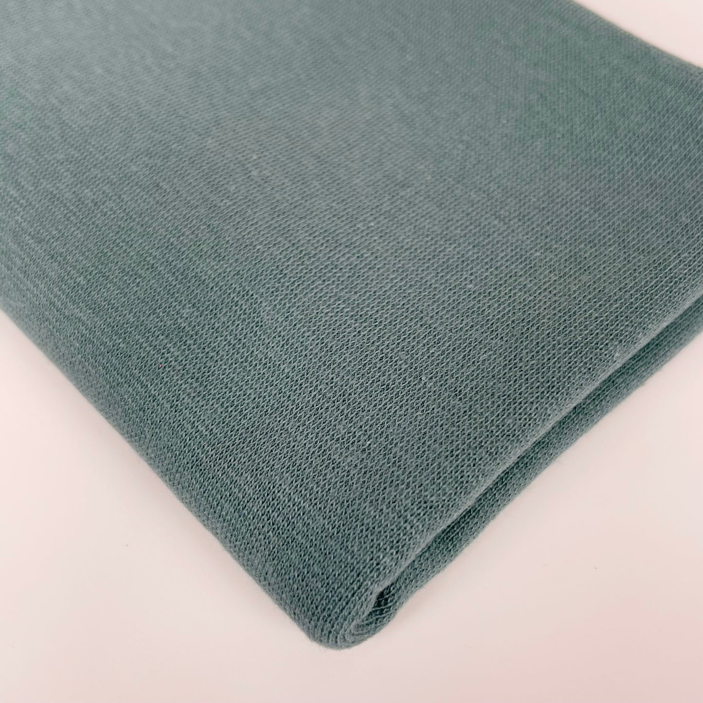 Euro Solids | Deep Aqua | Smooth Ribbing | BY THE HALF YARD