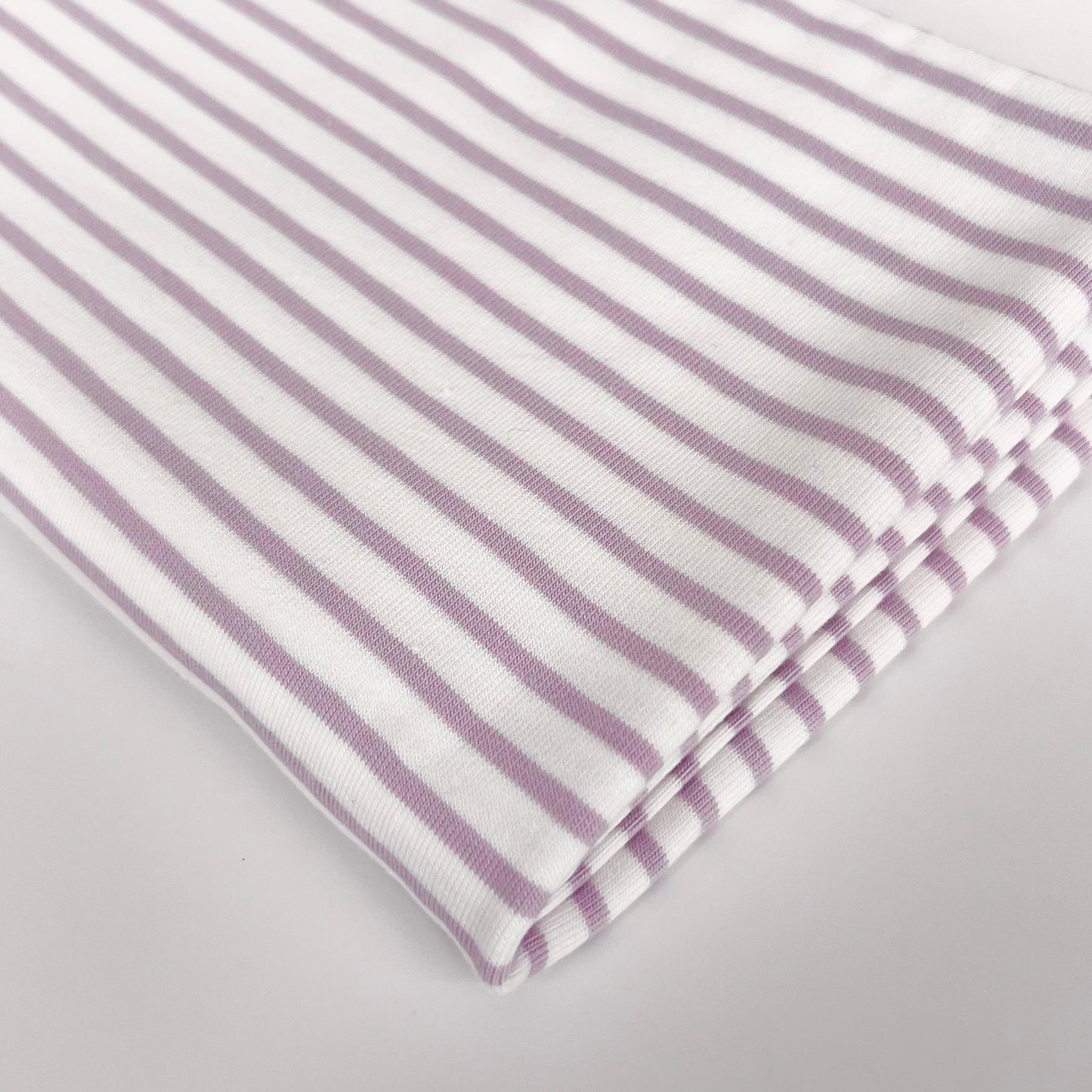 Euro Stripes | Soft Lila | Jersey | BY THE HALF YARD