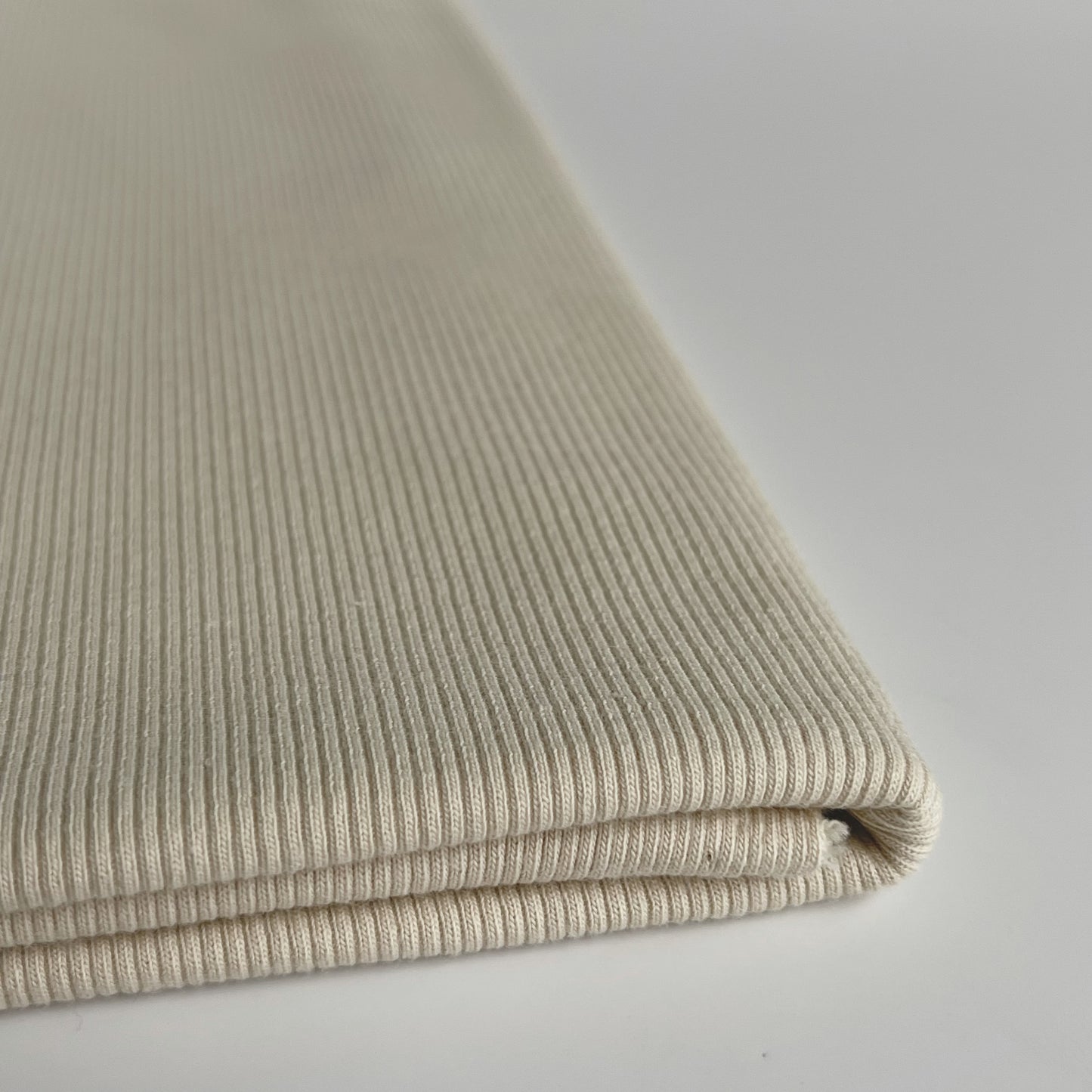 American Milled | Parchment | 2x1 Rib | Organic (BY THE HALF YARD)
