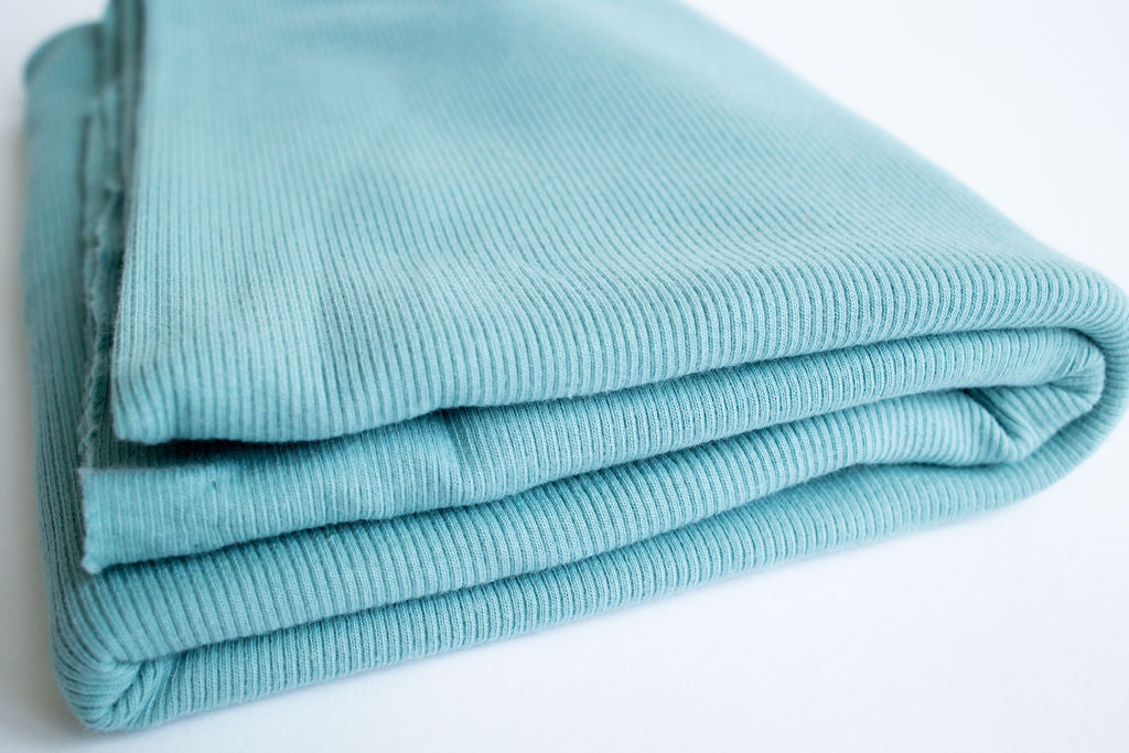 American Milled | Mineral Blue | 2x1 Rib (BY THE HALF YARD)