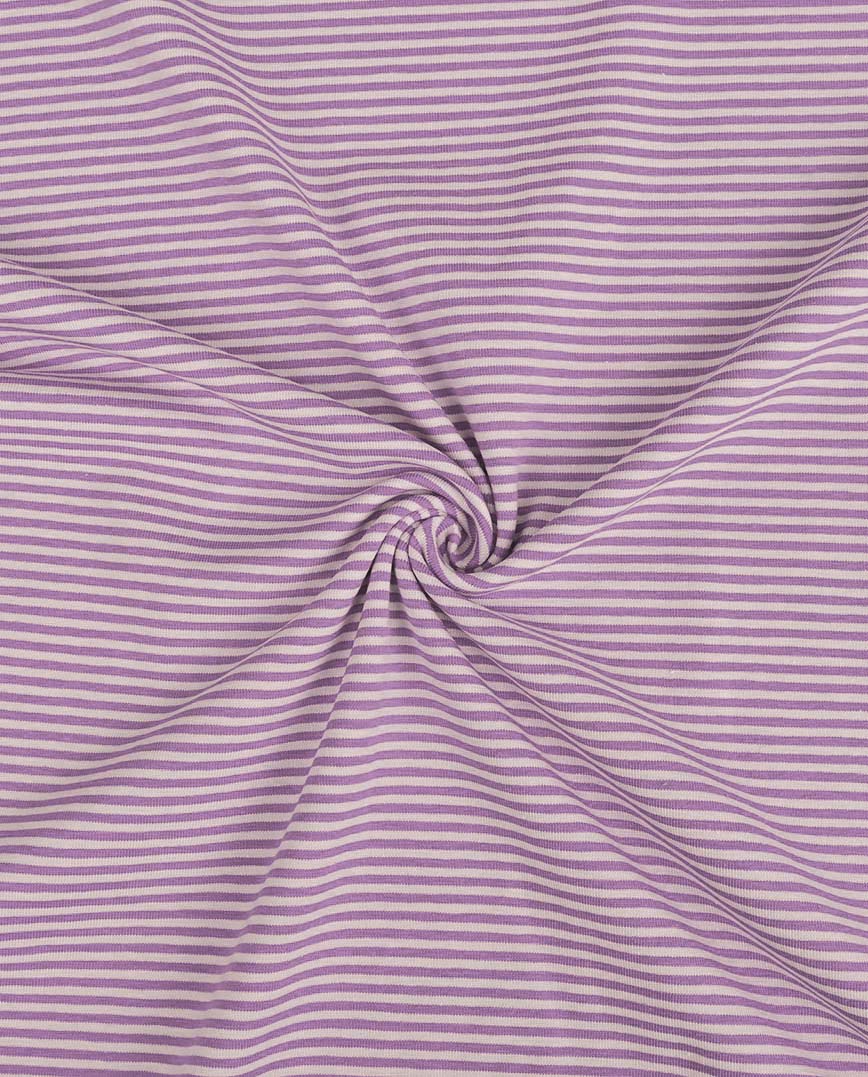 Euro Stripes (Mini) | Dusty Purple | Jersey | BY THE HALF YARD