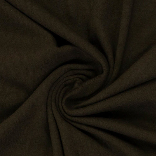 Swafing (Solid) | 0179 Dark Chocolate (new) | Brushed French Terry | BY THE HALF YARD