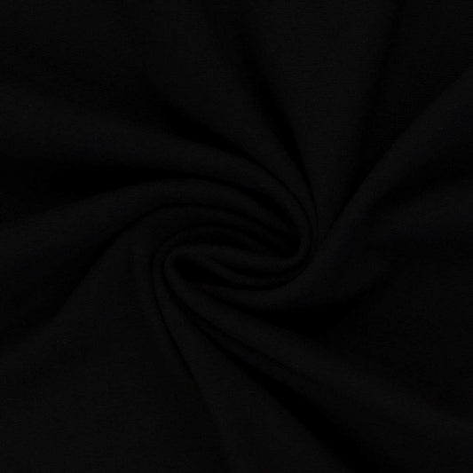 Swafing (Solid) | 0299 Black (new) | Jersey | BY THE HALF YARD