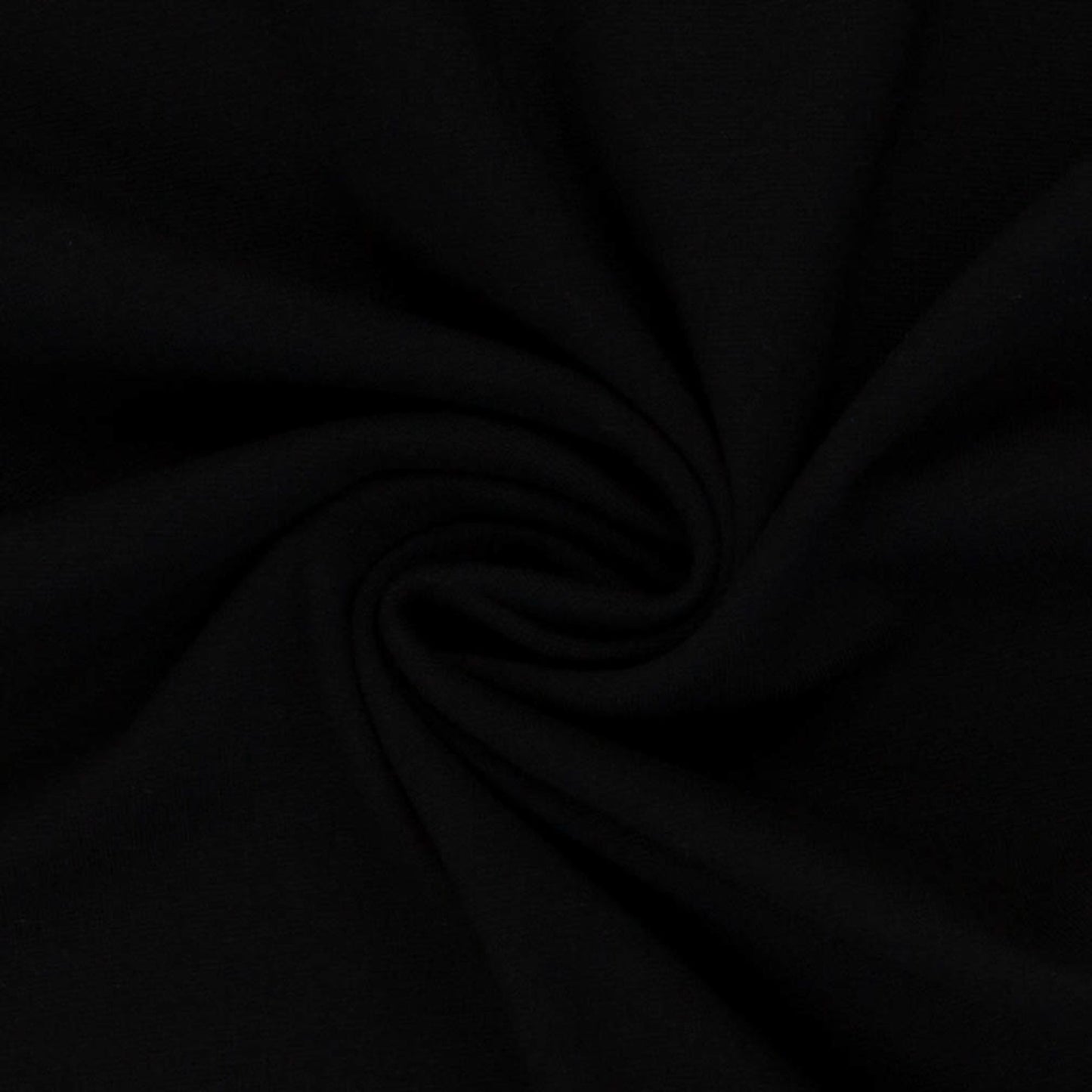 Swafing (Solid) | 0299 Black (new) | Smooth Ribbing | BY THE HALF YARD