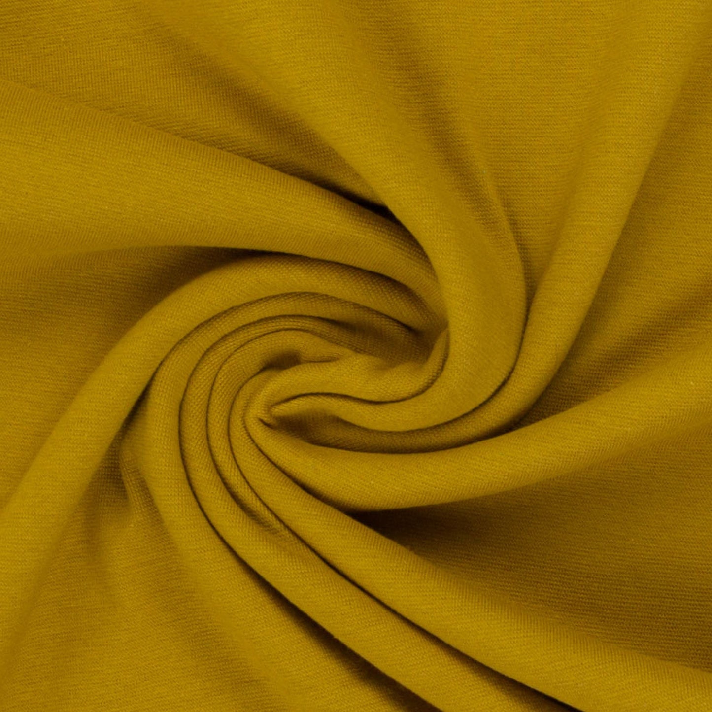 Swafing (Solid) | 0313 Yellow Mustard (new) | Smooth Ribbing | BY THE HALF YARD