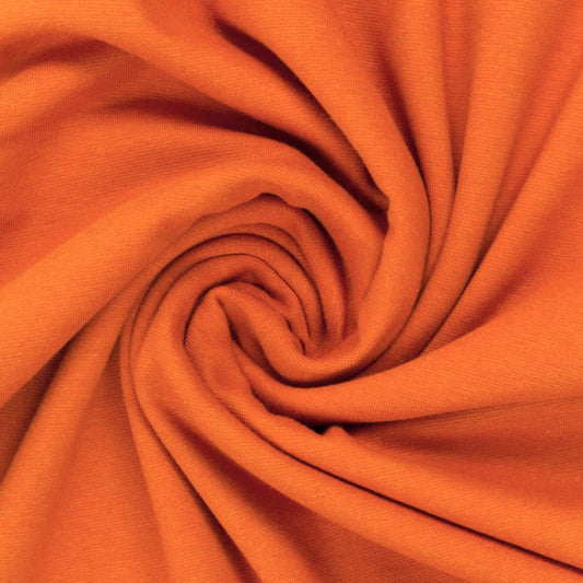 Swafing (Solid) | 0423 Orange (new) | Smooth Ribbing | BY THE HALF YARD