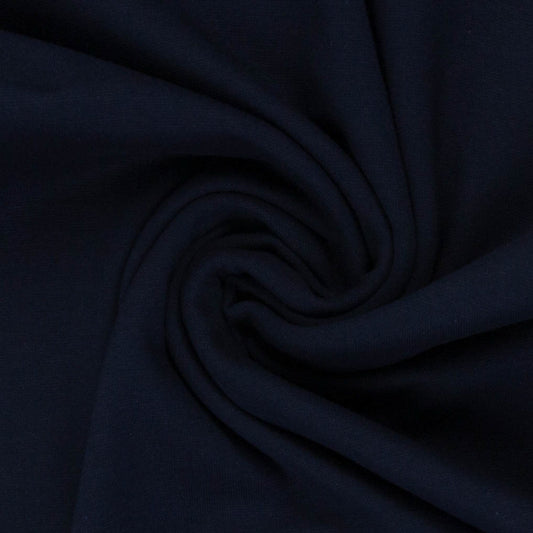 Swafing (Solid) | 0596 Navy (new) | Smooth Ribbing | BY THE HALF YARD