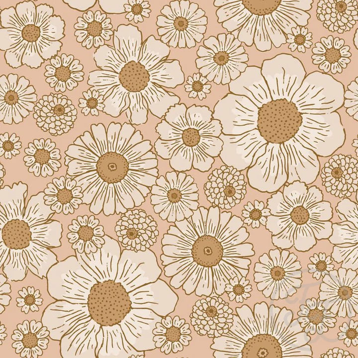Family Fabrics | Beach Flowers Coral | 101-231 (by the full yard)