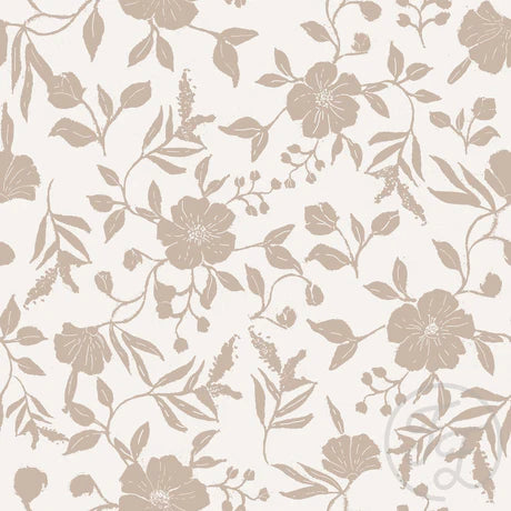 Family Fabrics | Bush Roses Mini Offwhite | 102-217 (by the full yard)