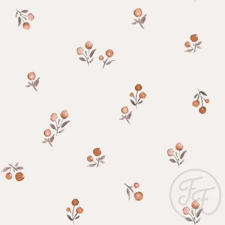 Family Fabrics | Belly Peach Flowers | 102-222 (by the full yard)