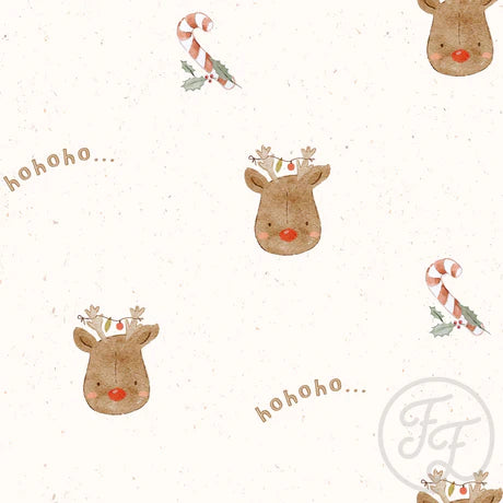 (IN STOCK) Family Fabrics | Reindeer 102-323 | Jersey 180gsm BY THE HALF YARD