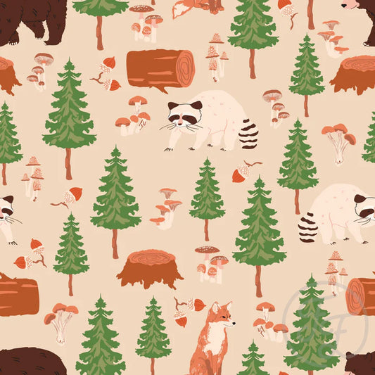 Family Fabrics | Forest Adventure Light Apricot | 106-206 (by the full yard)