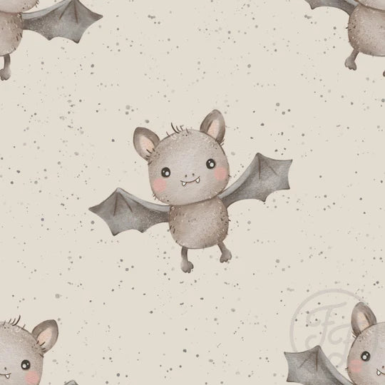 Family Fabrics | Bats Ecru | 111-201 (by the full yard)