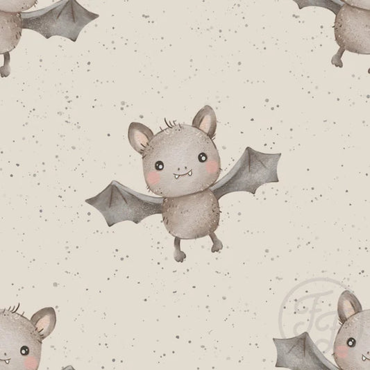 Family Fabrics | Bats Ecru | 111-201 (by the full yard)