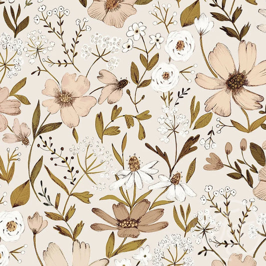 (IN STOCK) Family Fabrics | Vintage Bloom | Jersey 180gsm BY THE HALF YARD
