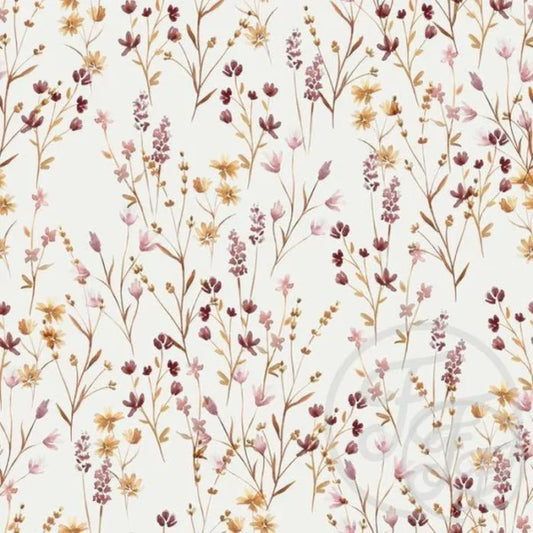(IN STOCK) Family Fabrics | Meadow | French Terry BY THE HALF YARD