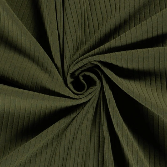 Euro Solids | Forest Green | Wide Rib Jersey | BY THE HALF YARD