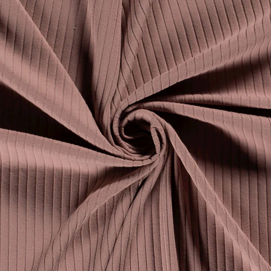 Euro Solids | Light Mauve | Wide Rib Jersey | BY THE HALF YARD