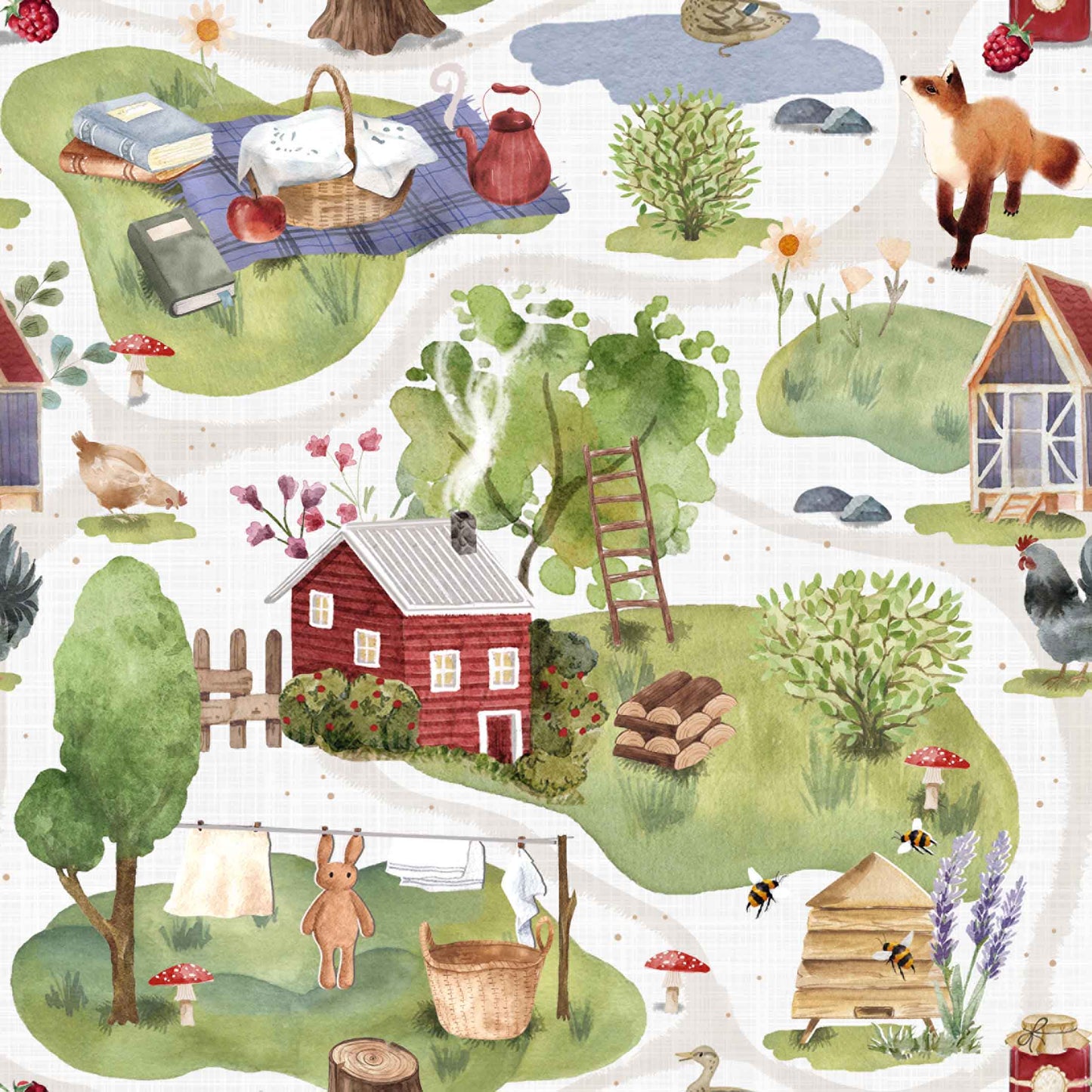 (IN STOCK) Family Fabrics | Hygge | Premium (pretreated) Jersey 180gsm BY THE HALF YARD