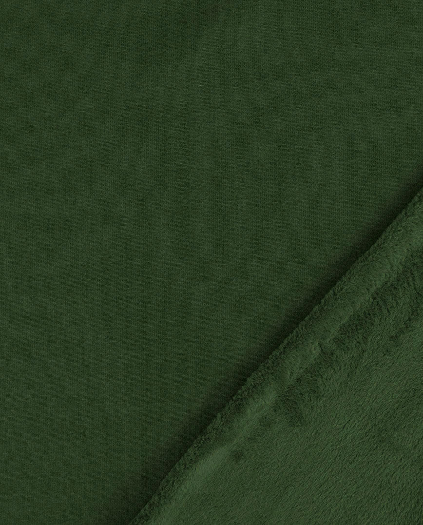 (In Stock) Alpine French Terry (Fleece Backed) Heathered : 4997 : 2127 : Green (by the half yard)