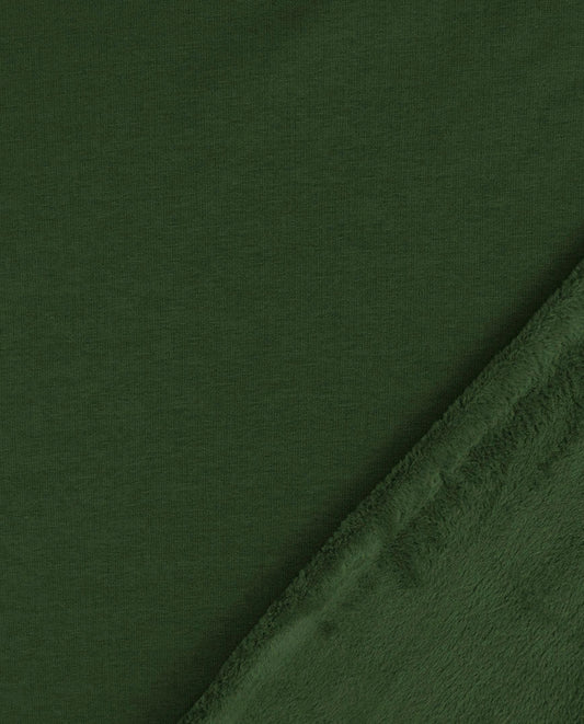 (In Stock) Alpine French Terry (Fleece Backed) Heathered : 4997 : 2127 : Green (by the half yard)
