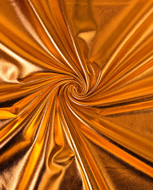 Stretch Foil Fabric : 9000 : 38 : Orange