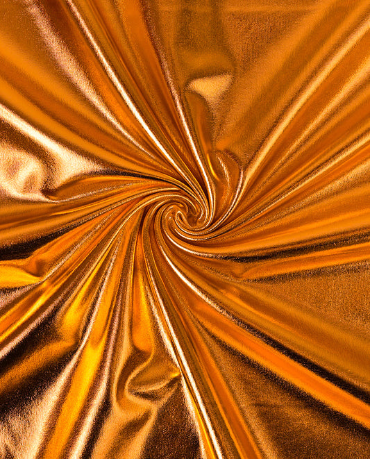 Stretch Foil Fabric : 9000 : 38 : Orange